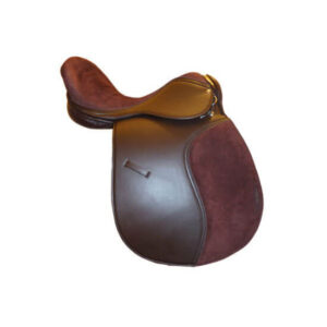 Synthetic Jumping Saddle With Suede Seat